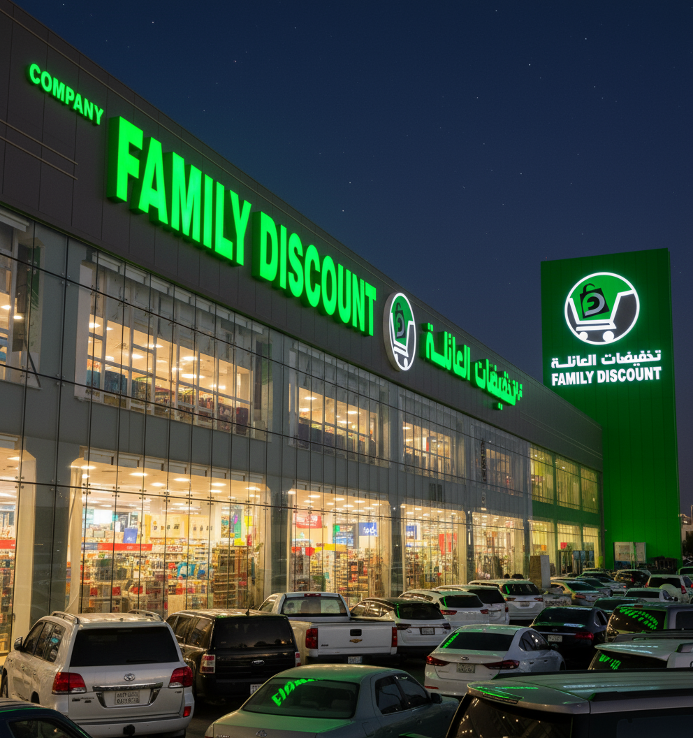 Happy family shopping